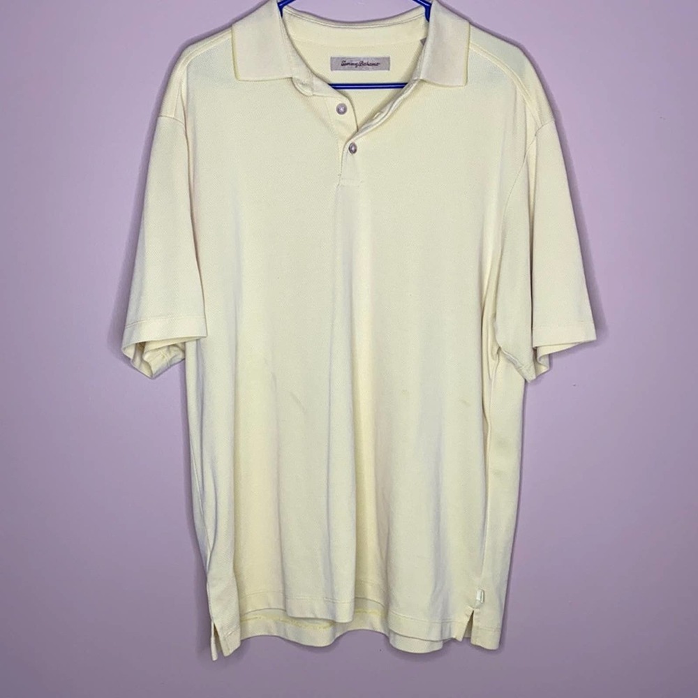 Yellow Tommy Bahama Polo Shirt